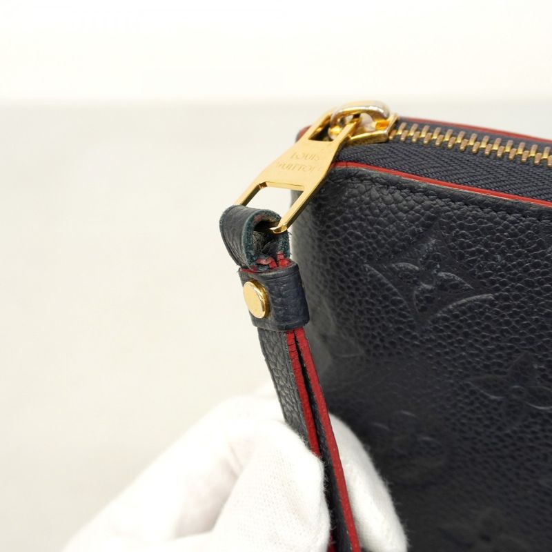Louis Vuitton Long Wallet Monogram / Empreinte Zippy Wallet M62121 Marine Rouge