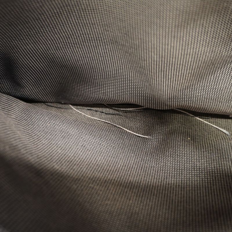 Hermes Tote Bag Her Line MM Canvas Gray Silver Hardware Women