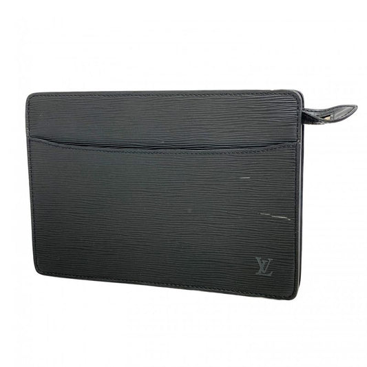 Louis Vuitton Clutch Bag Epi Pochette Homme M52752 Noir Black Men's