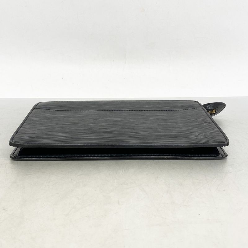 Louis Vuitton Clutch Bag Epi Pochette Homme M52752 Noir Black Men's