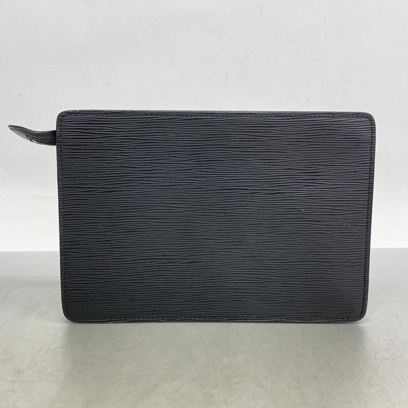 Louis Vuitton Clutch Bag Epi Pochette Homme M52752 Noir Black Men's