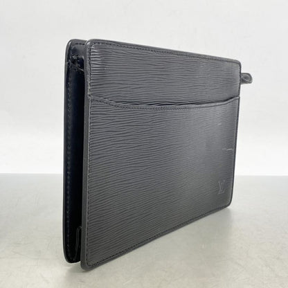 Louis Vuitton Clutch Bag Epi Pochette Homme M52752 Noir Black Men's