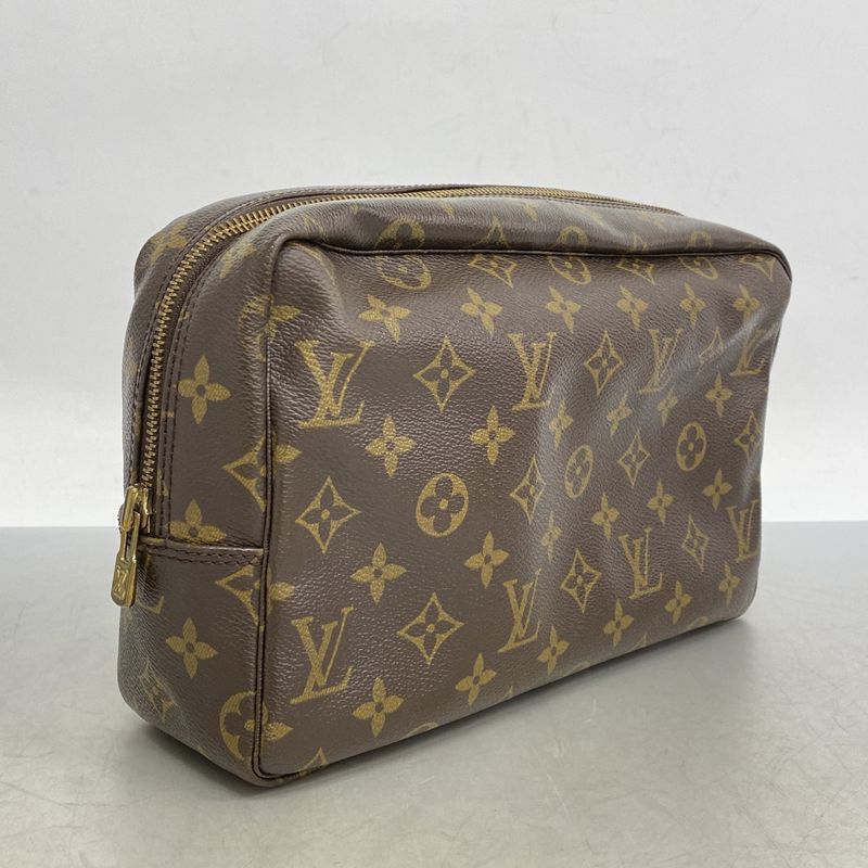 Louis Vuitton Pouch Monogram Trousse Toilette 28 M47522 Brown Ladies