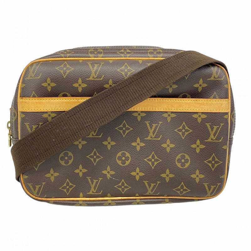 Louis Vuitton Shoulder Bag Monogram Reporter PM M45254 Brown Ladies
