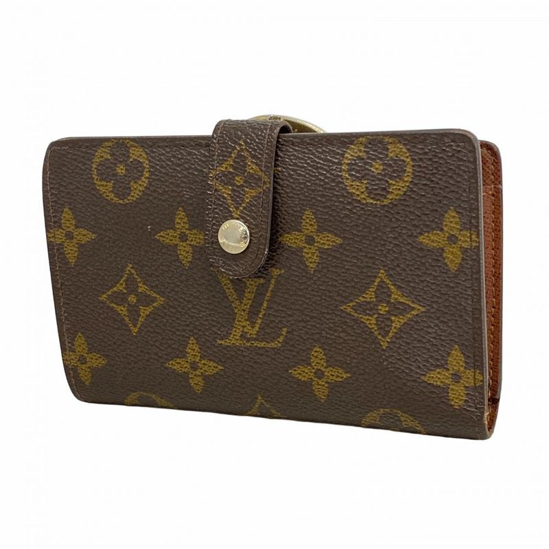 Louis Vuitton Wallet Monogram Portefeuille Viennois M61674 Brown Ladies
