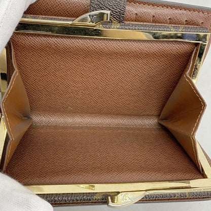Louis Vuitton Wallet Monogram Portefeuille Viennois M61674 Brown Ladies