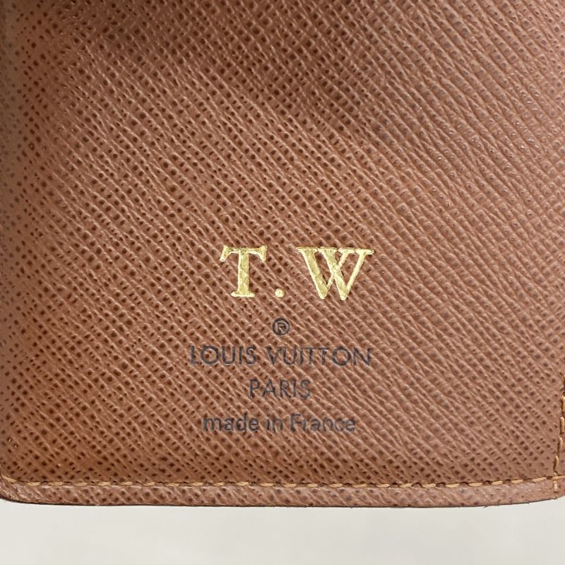 Louis Vuitton Wallet Monogram Portefeuille Viennois M61674 Brown Ladies