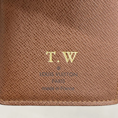 Louis Vuitton Wallet Monogram Portefeuille Viennois M61674 Brown Ladies