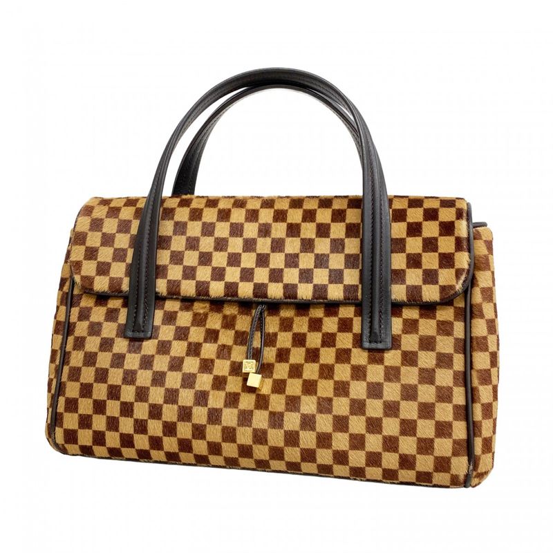 Louis Vuitton Handbag Damier Sauvage Lion M92131 Brown Ladies
