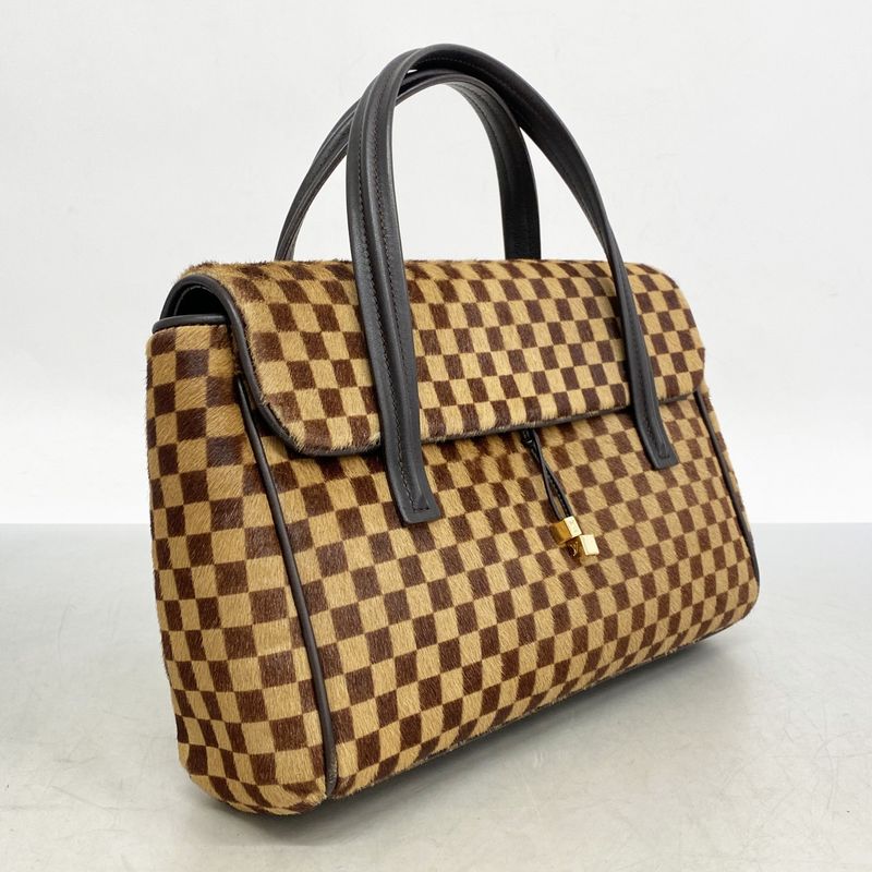 Louis Vuitton Handbag Damier Sauvage Lion M92131 Brown Ladies