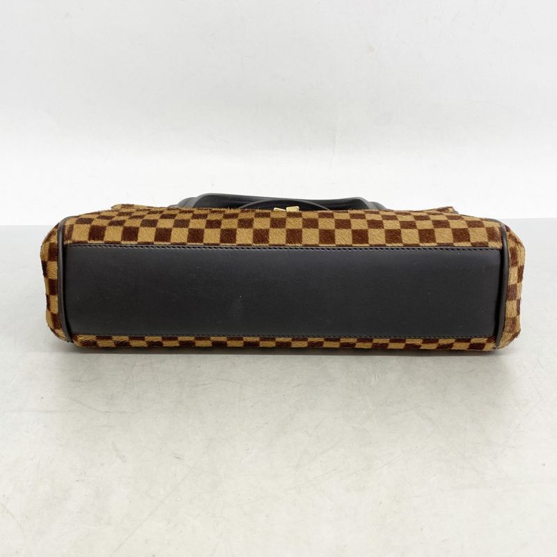 Louis Vuitton Handbag Damier Sauvage Lion M92131 Brown Ladies