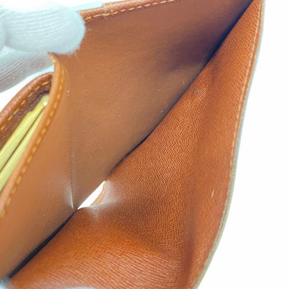 Louis Vuitton Wallet Monogram Portomone Viennese M61663 Brown Women's