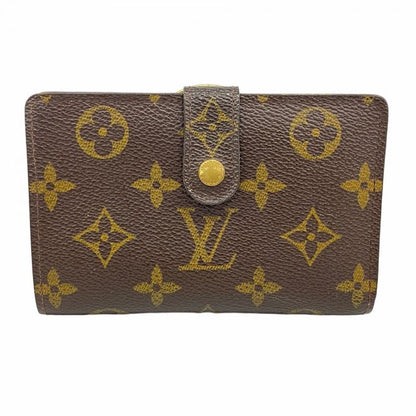 Louis Vuitton Wallet Monogram Portomone Viennese M61663 Brown Women's