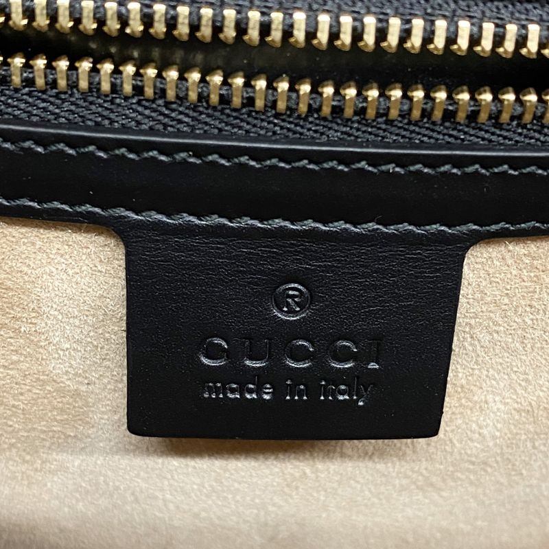 Gucci Shoulder Bag Sherry Line Sylvie 421882 Haraco Beige Black Gold Hardware