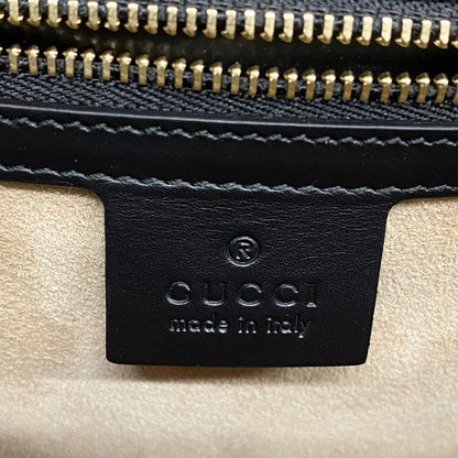 Gucci Shoulder Bag Sherry Line Sylvie 421882 Haraco Beige Black Gold Hardware