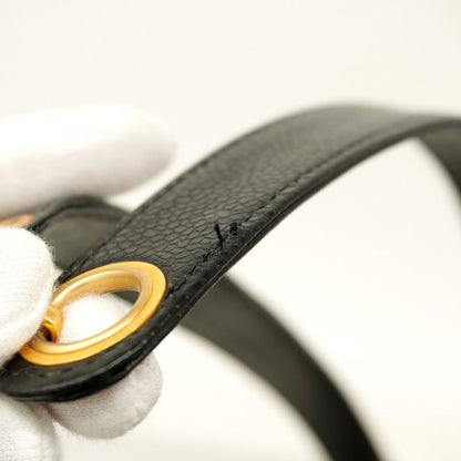 Chanel Shoulder Bag Caviar Skin Black Gold Hardware Ladies