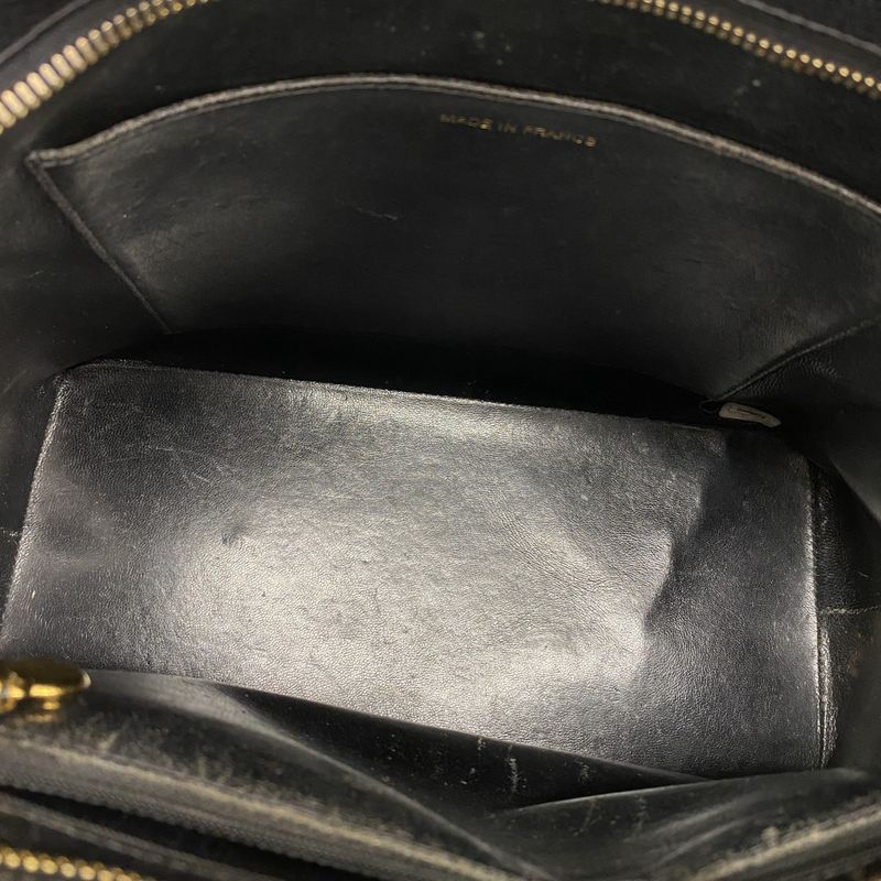 Chanel Tote Bag Reproduction Tote Caviar Skin Black Gold Hardware Women's