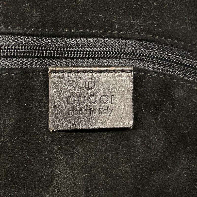 Gucci Tote Bag 002 1052 Suede Brown Silver Hardware Ladies