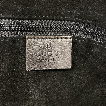 Gucci Tote Bag 002 1052 Suede Brown Silver Hardware Ladies