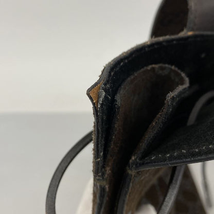 Gucci Tote Bag 002 1052 Suede Brown Silver Hardware Ladies