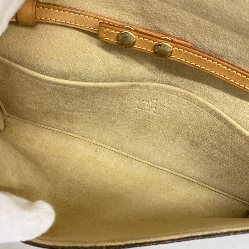 Louis Vuitton Shoulder Bag Monogram Pochette Twin GM M51852 Brown Ladies