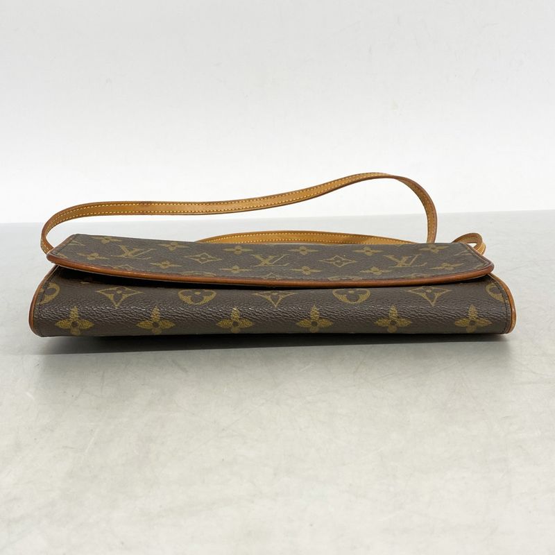 Louis Vuitton Shoulder Bag Monogram Pochette Twin GM M51852 Brown Ladies