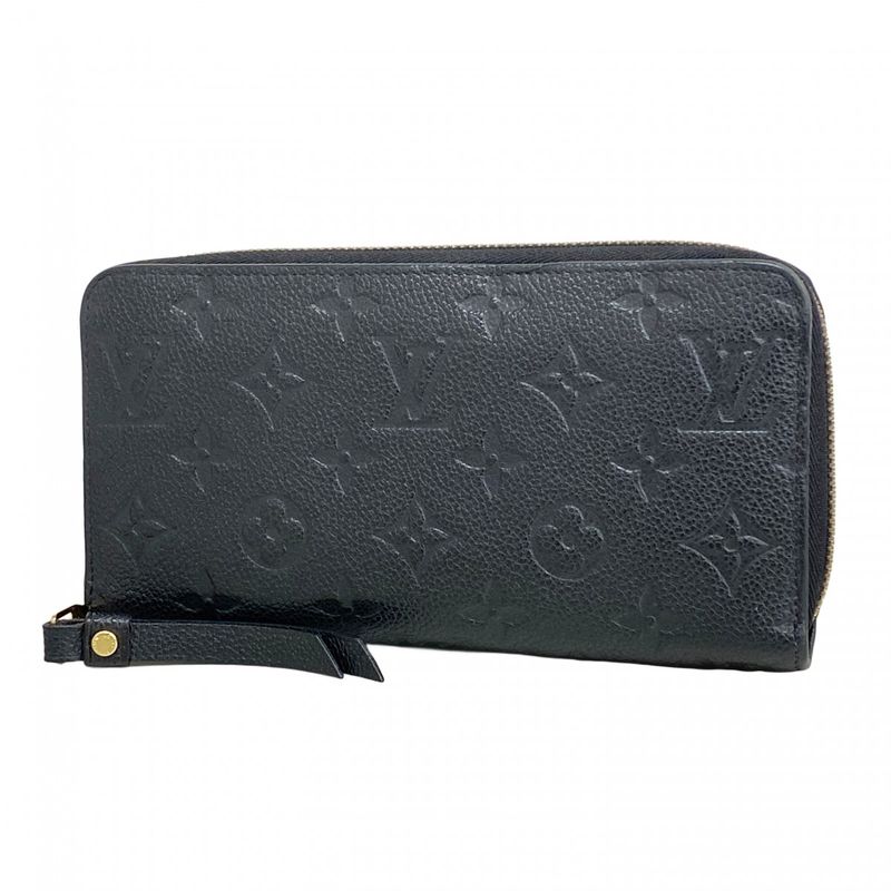 Louis Vuitton Long Wallet Monogram ・empreinte Zippy Wallet M60571 Noir Black