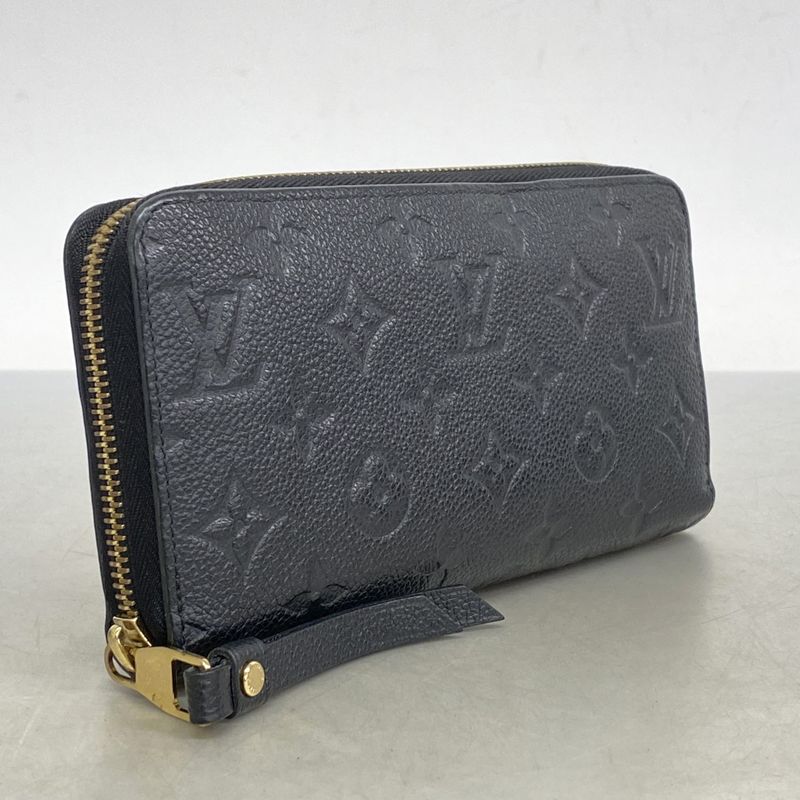Louis Vuitton Long Wallet Monogram ・empreinte Zippy Wallet M60571 Noir Black