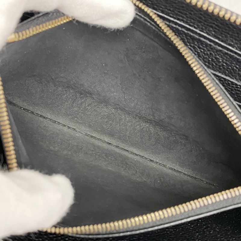 Louis Vuitton Long Wallet Monogram ・empreinte Zippy Wallet M60571 Noir Black