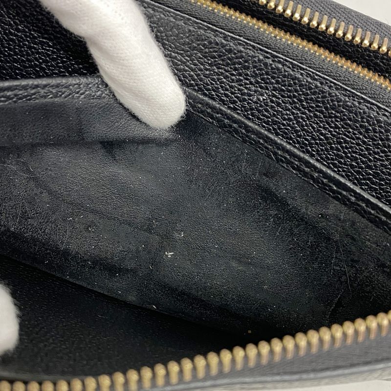 Louis Vuitton Long Wallet Monogram ・empreinte Zippy Wallet M60571 Noir Black