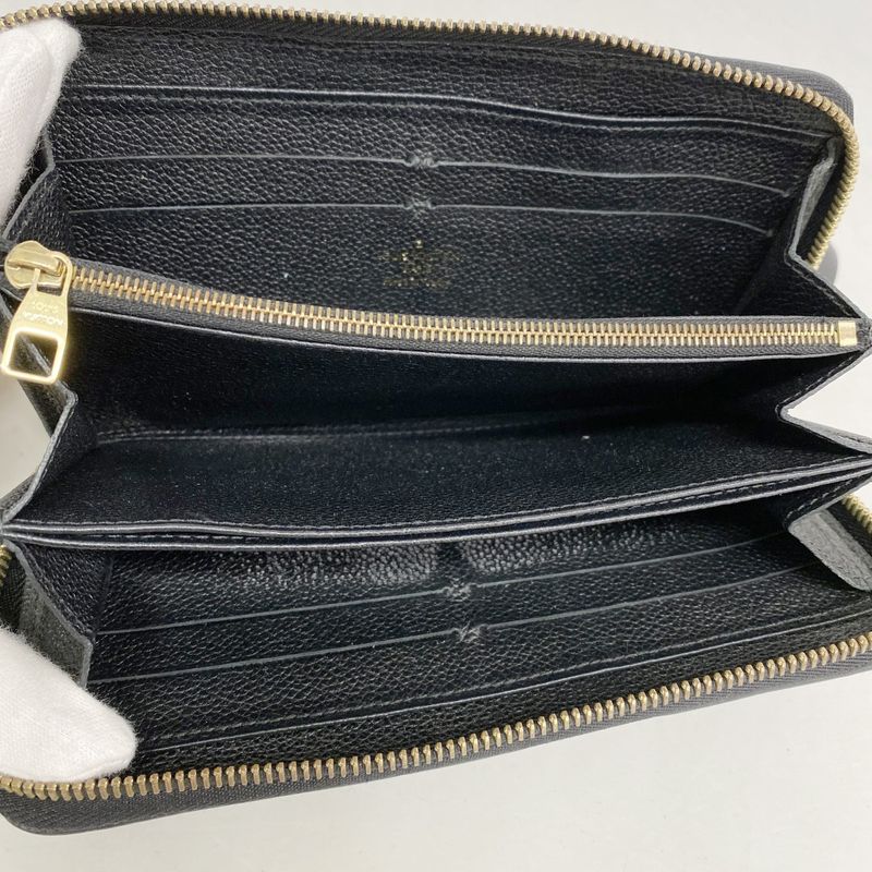 Louis Vuitton Long Wallet Monogram ・empreinte Zippy Wallet M60571 Noir Black