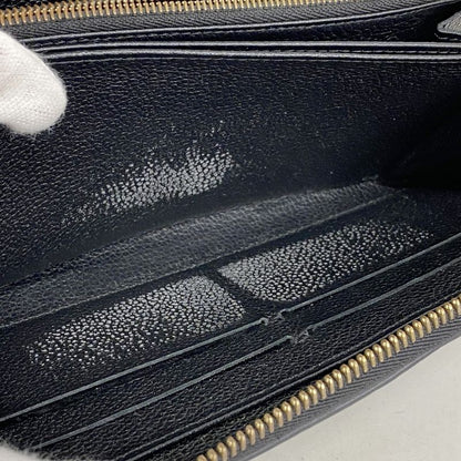 Louis Vuitton Long Wallet Monogram ・empreinte Zippy Wallet M60571 Noir Black