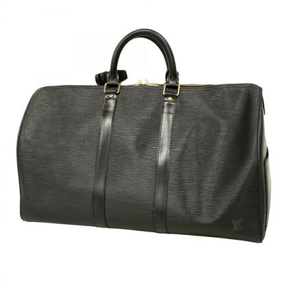 Louis Vuitton Boston Bag Epi Keepall 45 M59152 Noir Black Men Women Unisex