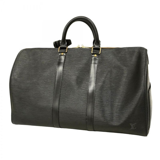 Louis Vuitton Boston Bag Epi Keepall 45 M59152 Noir Black Men Women Unisex