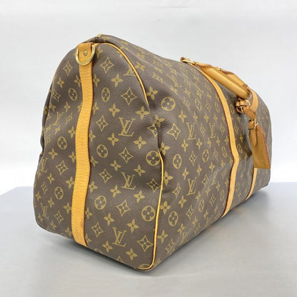Louis Vuitton Boston Bag Monogram Keepall Bandouliere 60 M41412 Brown Men Women