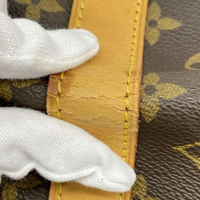 Louis Vuitton Boston Bag Monogram Keepall Bandouliere 60 M41412 Brown Men Women