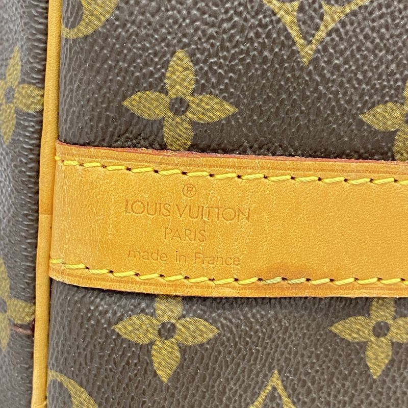 Louis Vuitton Boston Bag Monogram Keepall Bandouliere 60 M41412 Brown Men Women