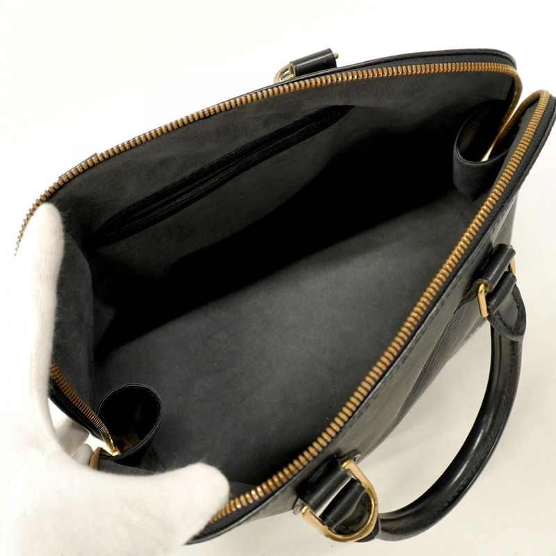 Louis Vuitton Handbag Epi Alma M52142 Noir Black Women's