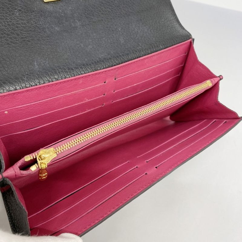 Louis Vuitton Long Wallet Portefeuille Capucines M61248 Noir Black Women's