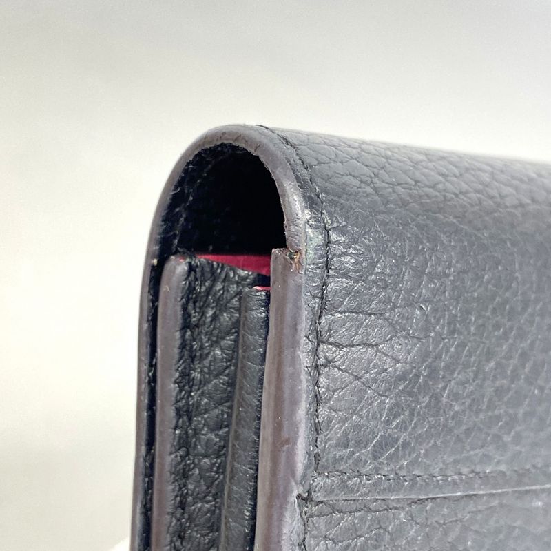 Louis Vuitton Long Wallet Portefeuille Capucines M61248 Noir Black Women's