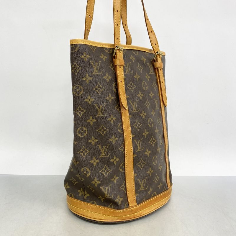 Louis Vuitton Tote Bag Monogram Bucket GM M42236 Brown Ladies
