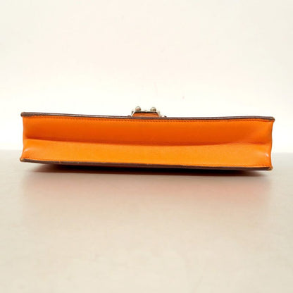 Hermes Business Bag Sac a Depeches 27 Swift Orange Silver Hardware K Engraved