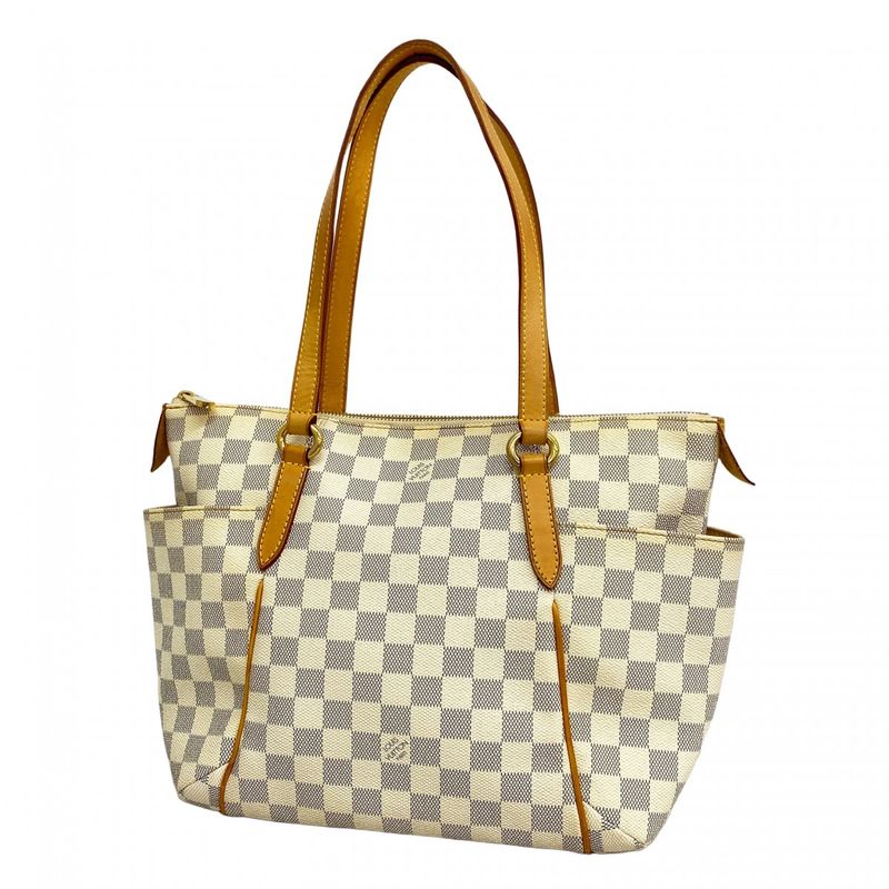 Louis Vuitton Tote Bag Damier Azure Totally PM N51261 White Ladies