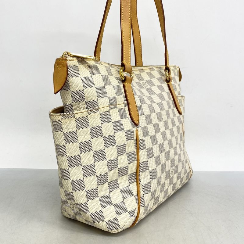 Louis Vuitton Tote Bag Damier Azure Totally PM N51261 White Ladies
