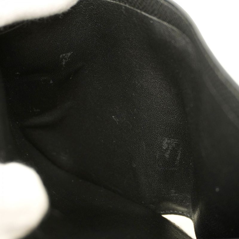 Hermes Wallet Bearn Compact Vaux Epson Black Gold Hardware Z Engraved Ladies