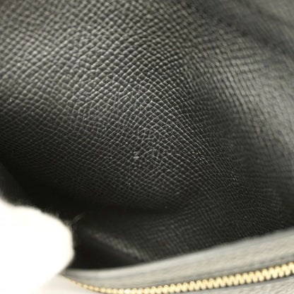 Hermes Wallet Bearn Compact Vaux Epson Black Gold Hardware Z Engraved Ladies