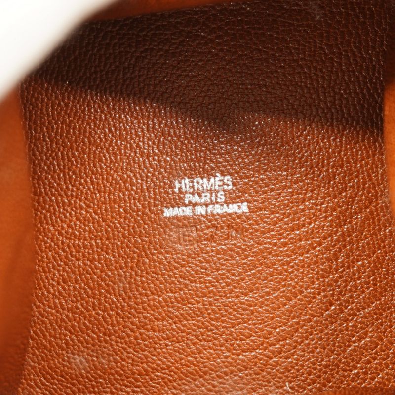 Hermes Coin Case Zulu - Chevre Misor Maron E Engraved Men's Women's Unisex