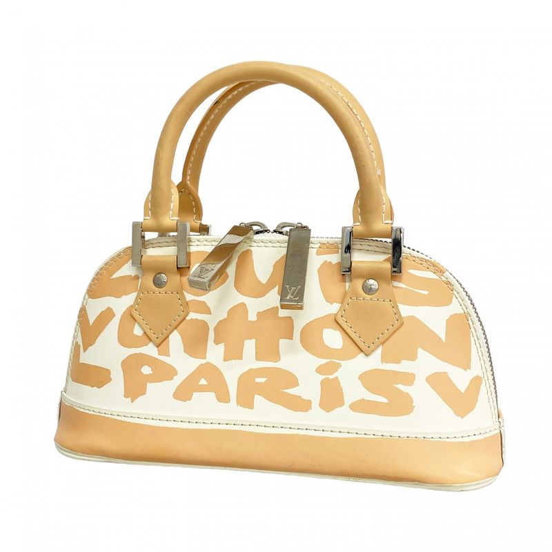 Louis Vuitton Handbag Monogram Graffiti Alma PM Oriental M92178 Beige Ladies
