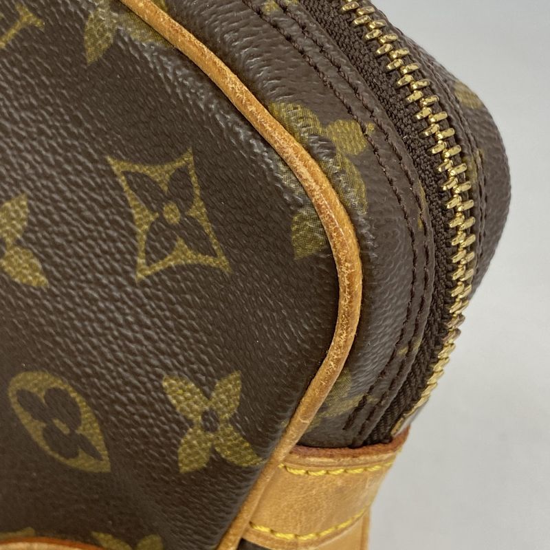 Louis Vuitton Clutch Bag Monogram Marly Dragonne PM M51827 Brown Men's