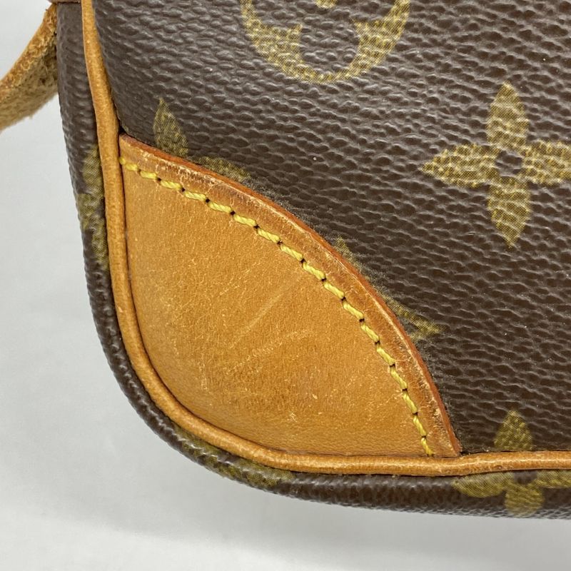 Louis Vuitton Clutch Bag Monogram Marly Dragonne PM M51827 Brown Men's